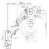Кронштейн Gembird для мониторов 17-27" (MA-WA1-02) (Black)