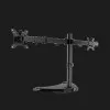 Ножка-кронштейн для 2 мониторов 17-32" (до 8 кг) (MS-D2ST-02) (Black)