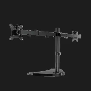 Ножка-кронштейн для 2 мониторов 17-32" (до 8 кг) (MS-D2ST-02) (Black)