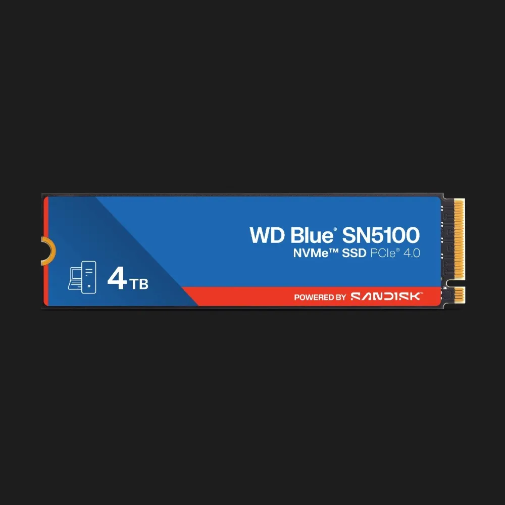 Накопичувач SSD WD Blue SN5100 4 TB (WDS400T5B0E-00CPE0)