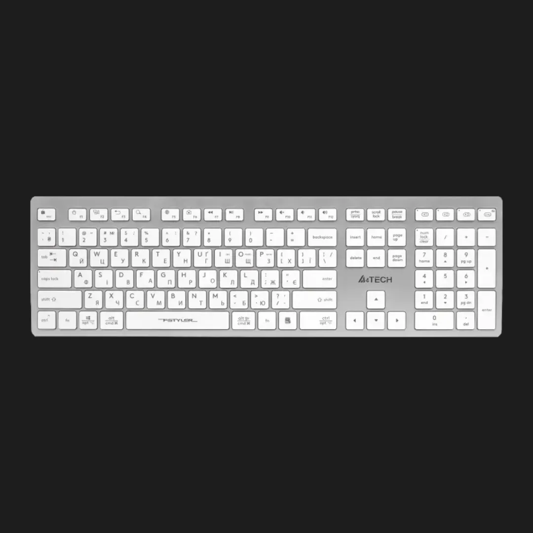 Клавіатура бездротова A4Tech FBX50C (White)