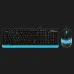 Комплект дротовий клавіатура + миша A4Tech F1010 (Blue)