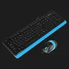 Комплект дротовий клавіатура + миша A4Tech F1010 (Blue)