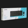 Комплект дротовий клавіатура + миша A4Tech F1010 (Blue)