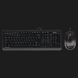 Комплект дротовий клавіатура + миша A4Tech F1010 (Grey)
