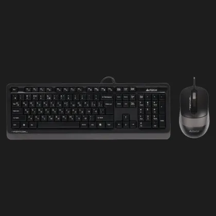 Комплект дротовий клавіатура + миша A4Tech F1010 (Grey) в Олександрії