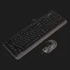 Комплект дротовий клавіатура + миша A4Tech F1010 (Grey)