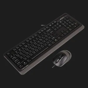 Комплект дротовий клавіатура + миша A4Tech F1010 (Grey)