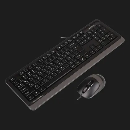 Комплект дротовий клавіатура + миша A4Tech F1010 (Grey) в Олександрії
