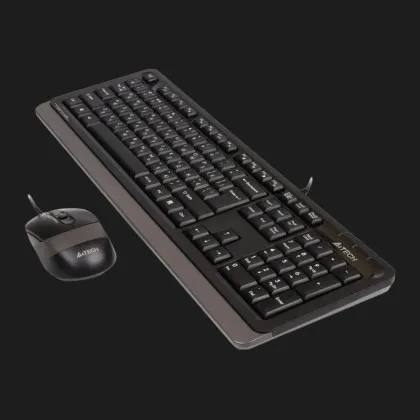 Комплект дротовий клавіатура + миша A4Tech F1010 (Grey) в Олександрії