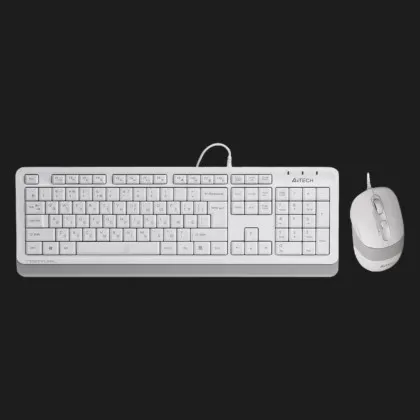 Комплект дротовий клавіатура + миша A4Tech F1010 (White) в Олександрії