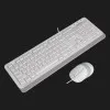 Комплект дротовий клавіатура + миша A4Tech F1010 (White)