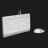 Комплект дротовий клавіатура + миша A4Tech F1010 (White)