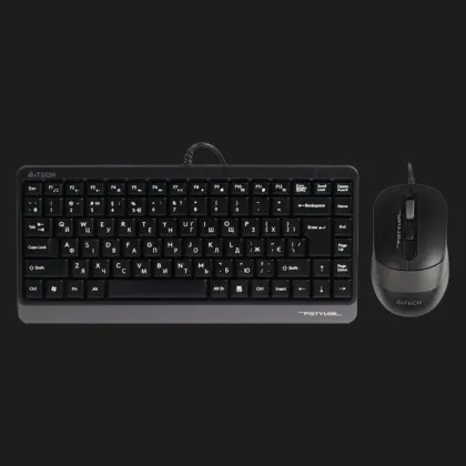 Комплект дротовий клавіатура + миша A4Tech F1110 (Grey) в Олександрії