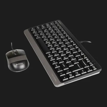 Комплект дротовий клавіатура + миша A4Tech F1110 (Grey) в Олександрії