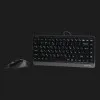 Комплект дротовий клавіатура + миша A4Tech F1110 (Grey)