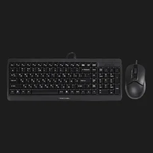 Комплект дротовий клавіатура + миша A4Tech F1512 (Black)