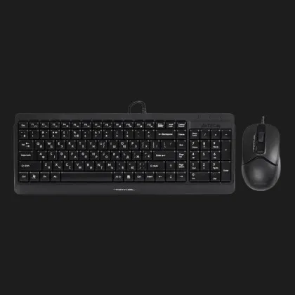 Комплект дротовий клавіатура + миша A4Tech F1512 (Black) в Олександрії