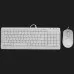 Комплект дротовий клавіатура + миша A4Tech F1512 (White)