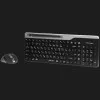 Комплект бездротовий клавіатура + миша A4Tech FB2535C (Smoky Grey)