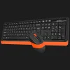 Комплект дротовий клавіатура + миша A4Tech FG1010 (Orange)