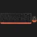 Комплект дротовий клавіатура + миша A4Tech FG1010 (Orange)