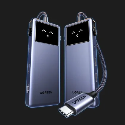 Перехідник UGREEN CM888 7-in-1 USB-C to 3xUSB, 1xUSB-C, HDMI, RJ-45, PD 100W (Gray) (45155) в Олександрії