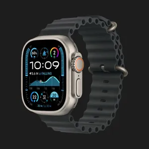 б/у Apple Watch Ultra 2 49mm Natural Titanium Case with Black Ocean Band (MYT03/MXTL3) (Хороший стан)