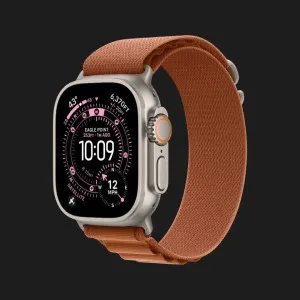 б/у Apple Watch Ultra 3 GPS + LTE, 49mm Natural Titanium Case with Terra Cotta Alpine Loop - Large (MFTD4) (Хорошее состояние)