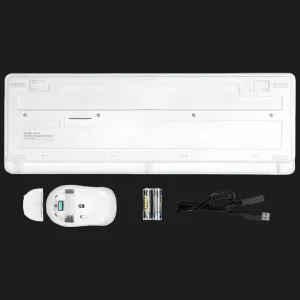 Комплект бездротовий клавіатура + миша A4Tech FG1012 (White)