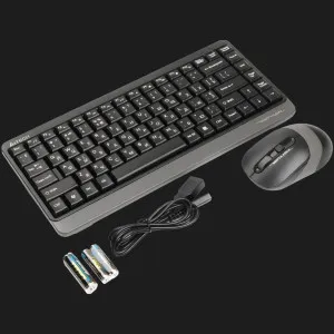 Комплект бездротовий клавіатура + миша A4Tech FG1110 (Gray)