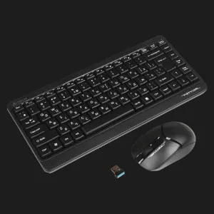 Комплект бездротовий клавіатура + миша A4Tech FG1112 (Black)