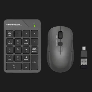 Комплект бездротовий клавіатура + миша A4Tech FG1600C Air2 (Gray)