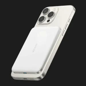 Зарядний пристрій Power Bank ANKER Nano 5000 mAh Qi2 15W MagGo Slim (White)