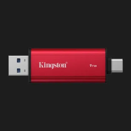 Зовнішній SSD-накопичувач Kingston Dual Portable 1TB (Red/Black)