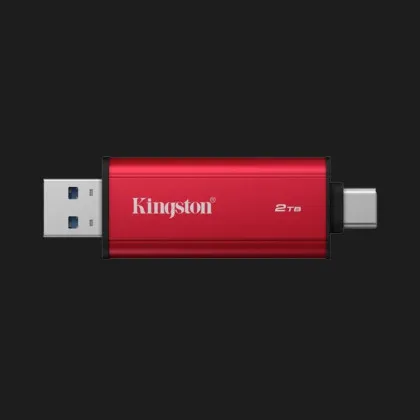 Зовнішній SSD-накопичувач Kingston Dual Portable 2TB (Red/Black)