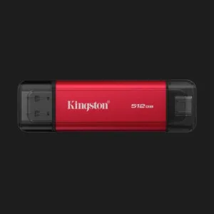 Зовнішній SSD-накопичувач Kingston Dual Portable 512GB (Red/Black) в Дрогобичі