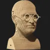 Картонний 3D пазл-конструктор Cartonic Стів Джобс (Steve J) (CARTMSTJ)