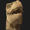 Картонный 3D пазл-конструктор Cartonic Тиранозавр Рекс (T-Rex) (CARTREX)