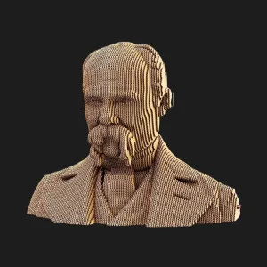 Картонный 3D пазл-конструктор Cartonic Тарас Шевченко (Taras Shevchenko) (CARTTARAS)