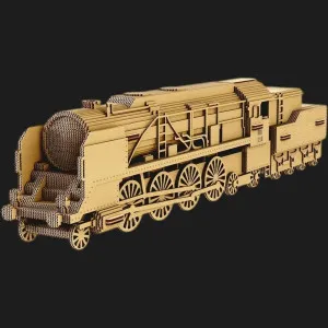Картонный 3D пазл-конструктор Cartonic Поезд (Train) (CARTTRAIN)