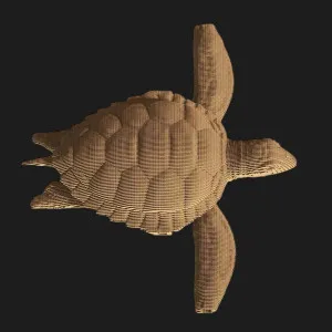 Картонный 3D пазл-конструктор Cartonic Черепаха (Turtle) (CARTTURT)