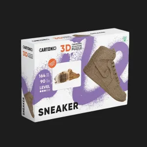 Картонный 3D пазл-конструктор Cartonic Кроссовок (Sneaker) (CARTMSNK)
