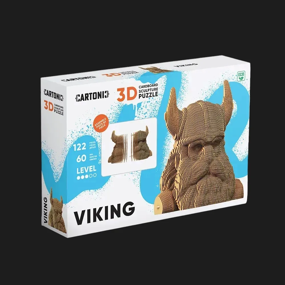 Картонний 3D пазл-конструктор Cartonic Вікінг (Viking) (CARTVIK)