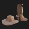 Картонный 3D пазл-конструктор Cartonic Western hat and boot (CARTWEST)