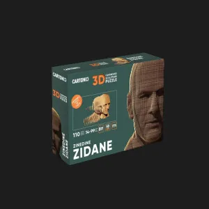 Картонный 3D пазл-конструктор Cartonic Зинедин Зидан (Zinedine) (CARTMZIN)