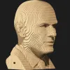 Картонный 3D пазл-конструктор Cartonic Зинедин Зидан (Zinedine) (CARTMZIN)