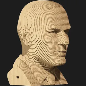 Картонный 3D пазл-конструктор Cartonic Зинедин Зидан (Zinedine) (CARTMZIN)