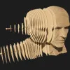 Картонный 3D пазл-конструктор Cartonic Зинедин Зидан (Zinedine) (CARTMZIN)