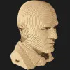 Картонный 3D пазл-конструктор Cartonic Зинедин Зидан (Zinedine) (CARTMZIN)